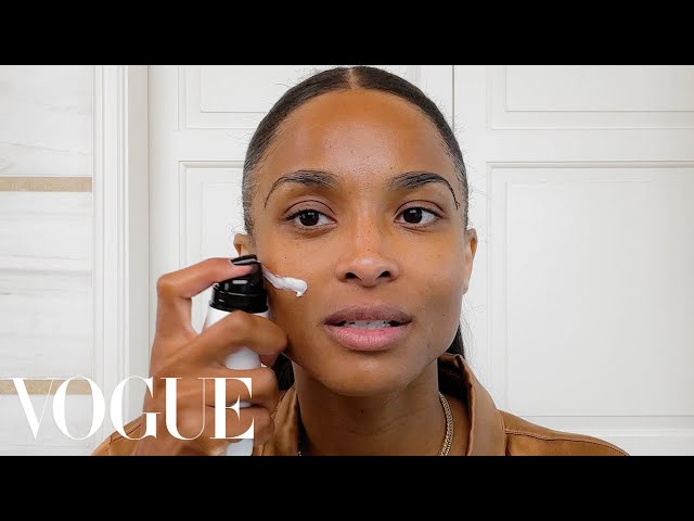 Ciara's 1-2 Step Guide to Glowing Skin & Power Brows | Beauty Secrets | Vogue