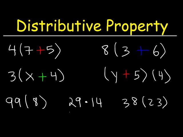 The Distributive Property of Multiplication