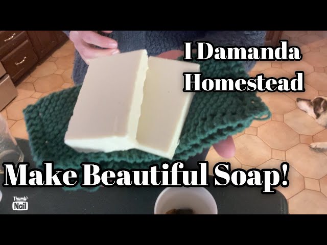 Homemade Soap Using Lard! Inexpensive but Beautiful!