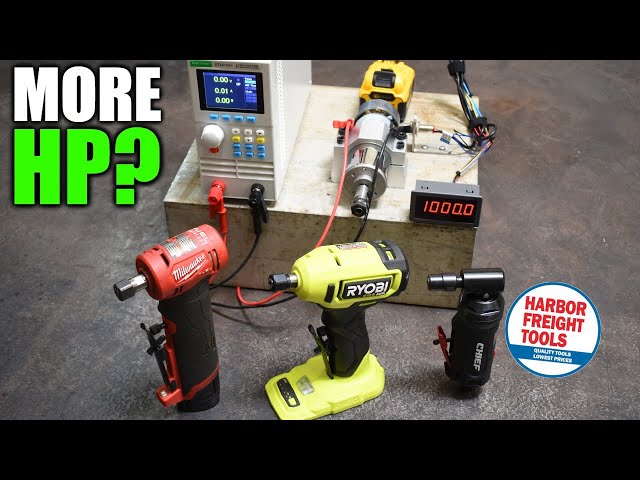 Die Grinders that Beat M12? On the Dyno: Ryobi & Harbor Freight
