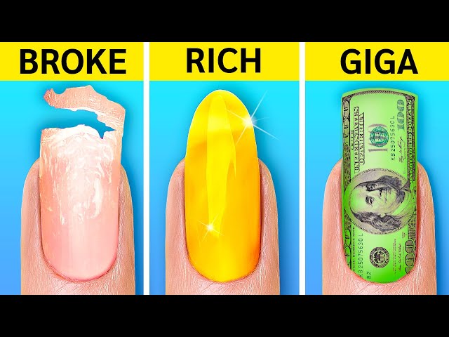 BROKE vs RICH vs GIGA RICH STUDENTS || I Got Adopted By Billionaires By 123 GO Like!