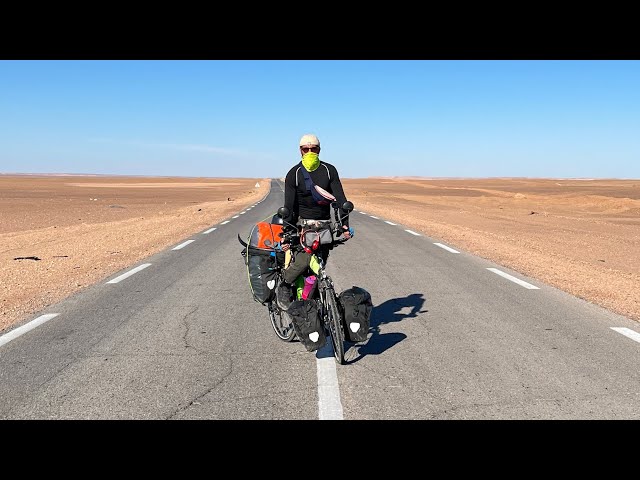 اصعب طريق في الجزائر -بشار-تيندوف/ Voyage à vélo épisode 07