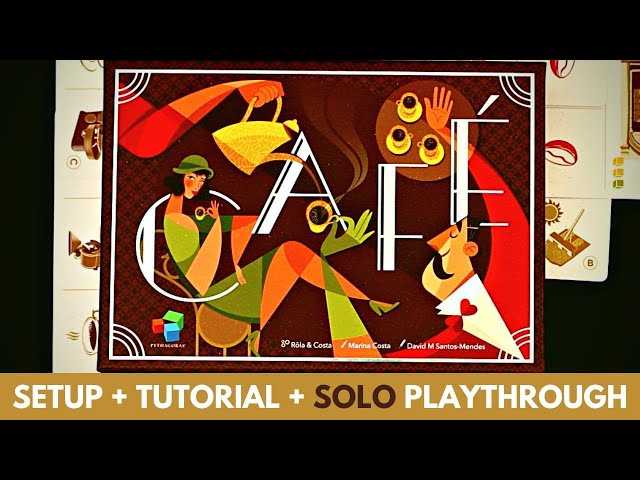 Cafe Board Game | Solo Tutorial Playthrough