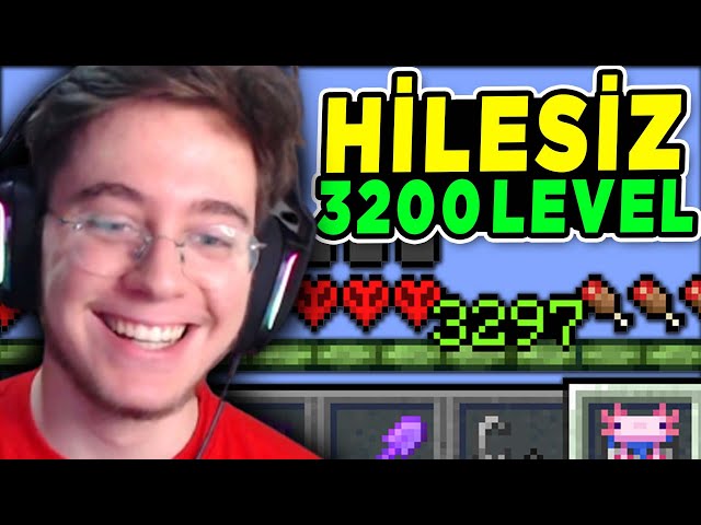 Hilesiz 3200 Level Olmak! | Minecraft Hardcore 13