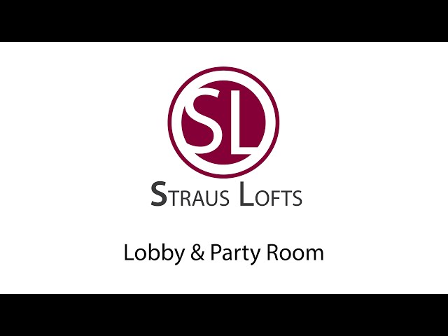 Lobby & Party Room STRAUS LOFTS