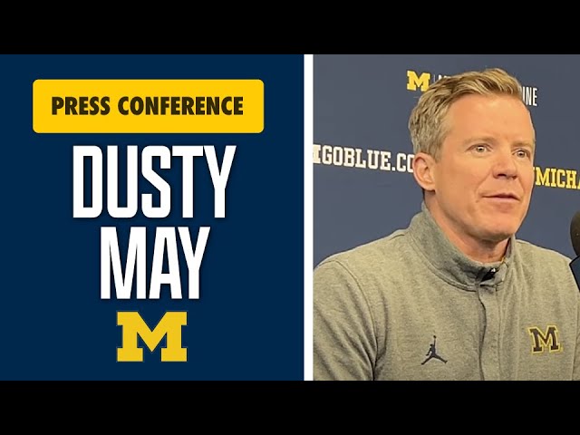 Dusty May Press Conference: Michigan Coach Talks Newly-Built Roster, Vladislav Goldin, More