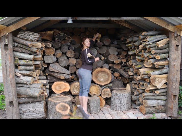 Girl Couldn't Stand the Sight of Scattered Firewood, So I Satisfied Her with this Building