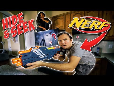 EXTREME Nerf Gun Hide and Seek !?