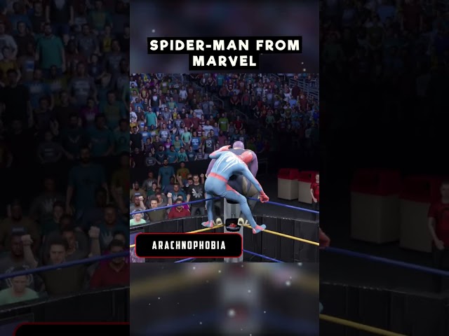 Spider-man from Marvel in WWE 2K22!