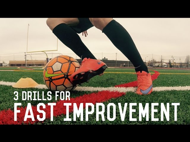 Top Three Football/Soccer Drills For Fast Improvement | Individual Training For Soccer Players