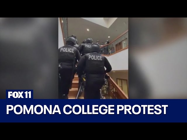 Pomona College protests: Dozens arrested after storming president's office
