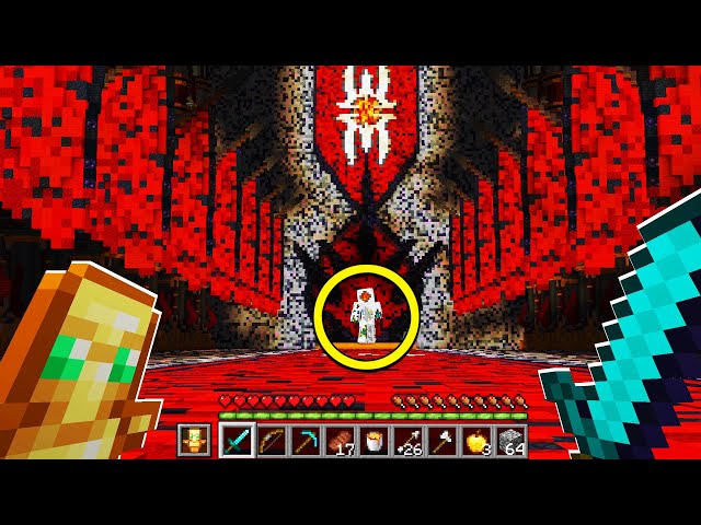 Do NOT Enter a CURSED STRONGHOLD in Minecraft! (EP14 Scary Survival 2)