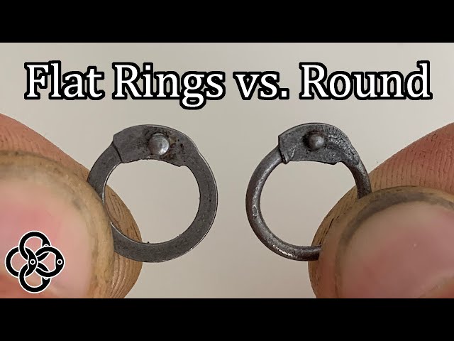 Chainmail Rings - Were they Flat or Round?