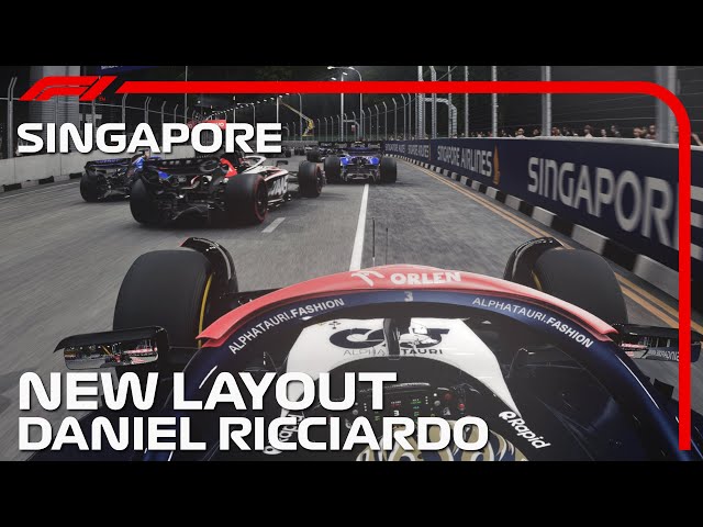 F1 23 Singapore New Layout - Daniel Ricciardo 100% Race Onboard ( F1 23 Patch 1.10 DLC )