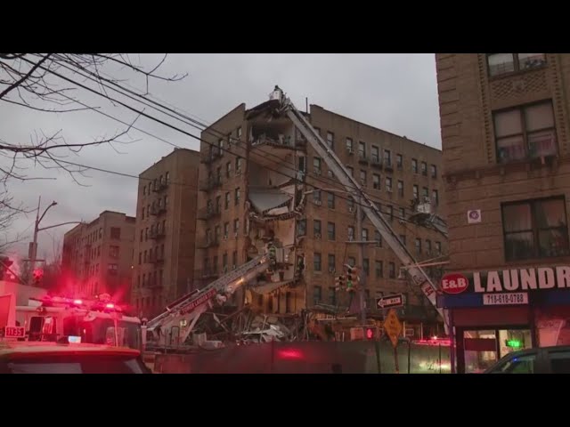 RAW FOOTAGE: 6-story building partially collapses in the Bronx; injuries unknown