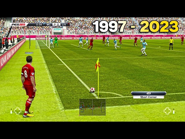Corner Kicks From PES 1997 to 2023