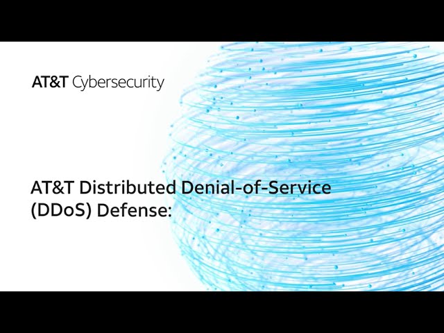 AT&T DDoS Defense Portal Email Alert Video