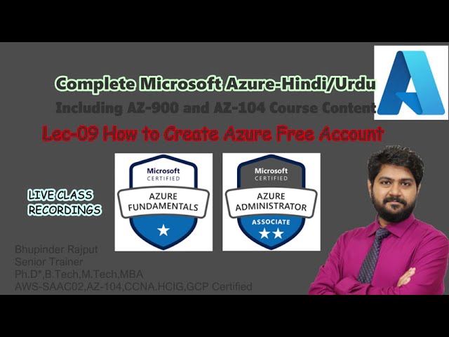 How to Create Azure Free tier account-Hindi/Urdu | Azure full course in Hindi/Urdu | AZ-104 | az-900