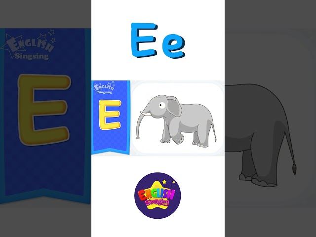 E Phonics - Letter E - Alphabet song | Learn phonics for kids #shorts