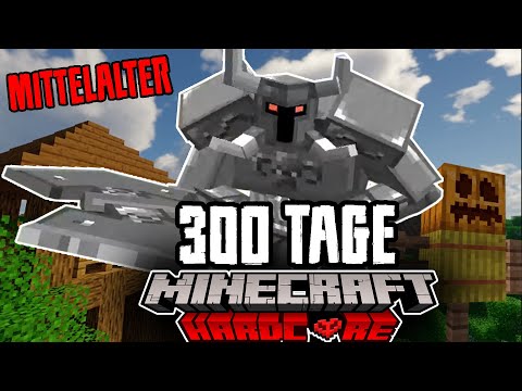 Ich überlebe 300 ganze Minecraft Hardcore Tage im Mittelalter | Challenge Deutsch