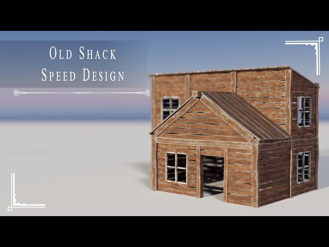 Old Deserted Shack - Speed Design Time lapse