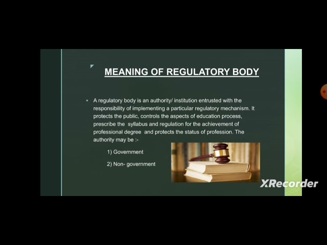 Role of regulatory bodies.                                by :-Manpreet Kaur