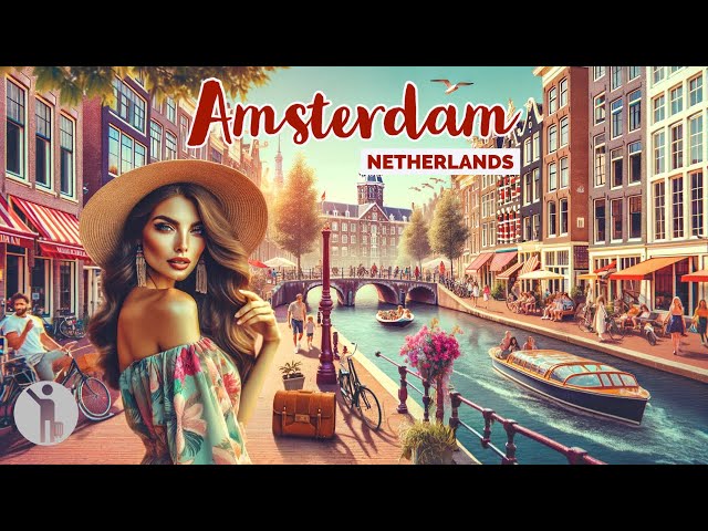 Amsterdam Netherlands - The City Of Freedom - 4k HDR 60fps Walking Tour (▶96min)