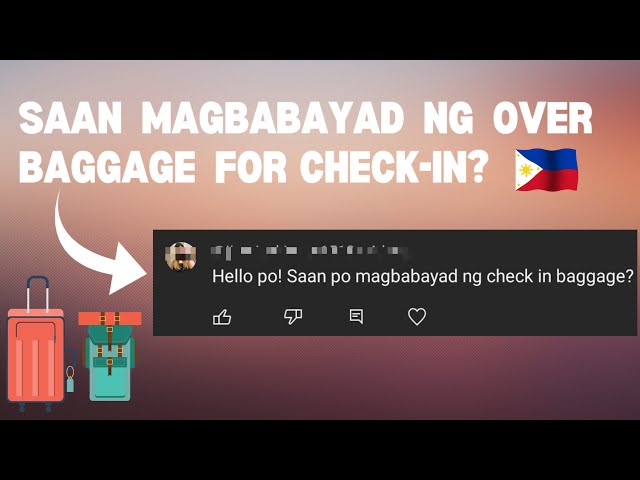 Saan magbabayad ng over baggage during check-in + tips iwas scam