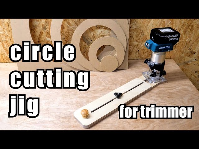 [Woodworking DIY] How to make a circle cutting jig for the trim router.