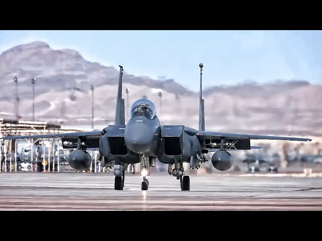 Fighter Aircraft At Nellis Red Flag 22-1 • Takeoff Time
