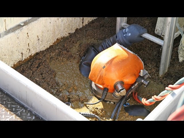 Gülletaucher in der Biogasanlage