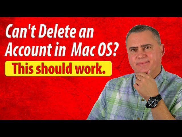 How to Delete an Account on Mac OS