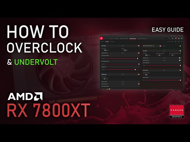 How to Overclock & Undervolt RX 7800XT | ADRENALIN 2023 Easy Tutorial