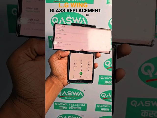 L.G Wing Display Touch Glass Replacement || QASWA TELECOM