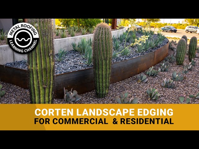 What Is Corten Steel Edging? Landscape Edging Sizes, Stakes, Easy Installation Instructions