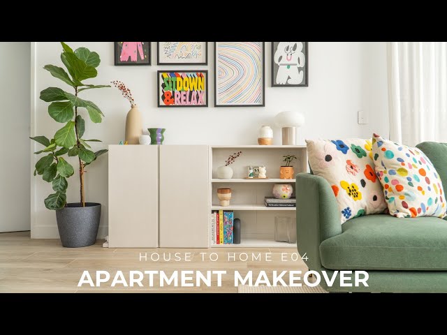 Apartment Makeover - Cozy Living Room With Bold & Colorful Moments - House To Home E04