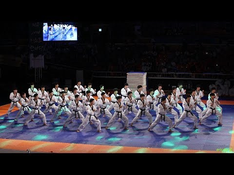 2018 제주 한마당 Jeju World Taekwondo Hanmadang，Opening Ceremony，Kukkiwon Demonstration Team 국기원，国技院