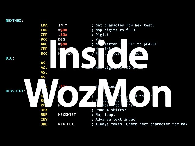 How Wozniak’s code for the Apple 1 works