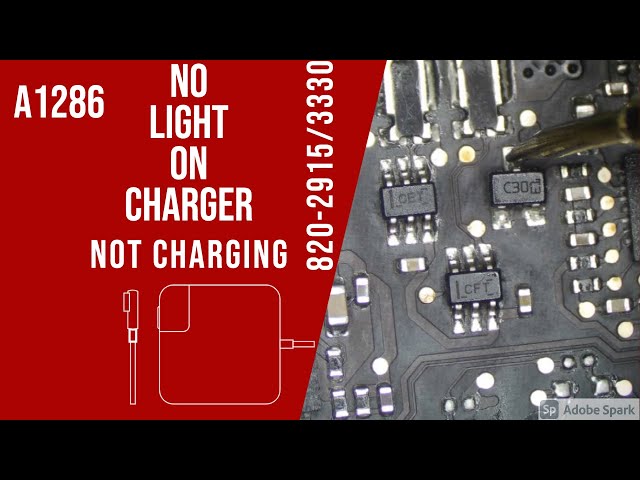 Quick and easy no light on charger/not charging repair on A1286 MacBook Pro