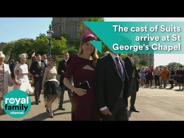 Royal Wedding: The cast of Suits arrive at St George's Chapel