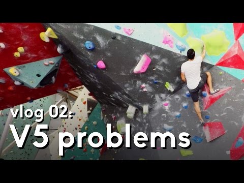 Bouldering progress on a blue V5 problem | vlog 02