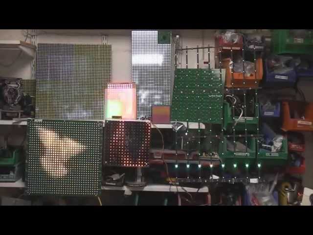 Driving LED matrix displays with an FPGA