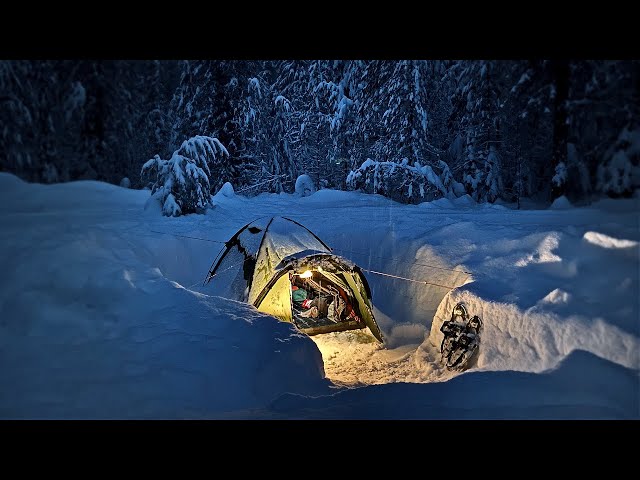 Deep Snow Winter Camping In Crua Insulated Tent