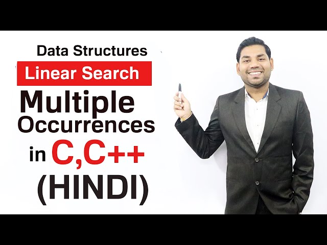 Linear Search with Practice Program in C (HINDI)