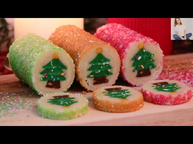 CHRISTMAS COOKIES🎄SLICE & BAKE! | HOLIDAY COOKIES RECIPE