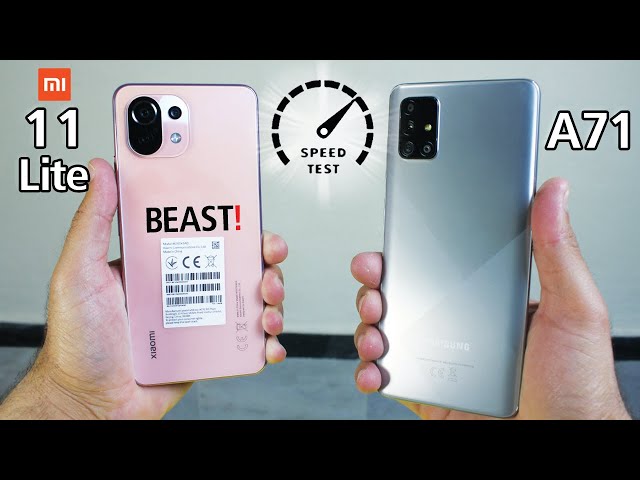 Xiaomi Mi 11 Lite vs Samsung Galaxy A71 - Speed Test | ITS A BEAST 😨