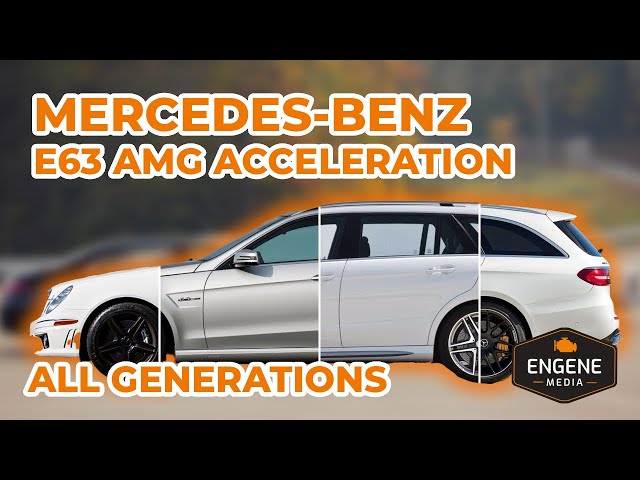 CLASH OF GENERATIONS / Mercedes-Benz E Class AMG ACCELERATION COPMARISON / ALL GENERATIONS