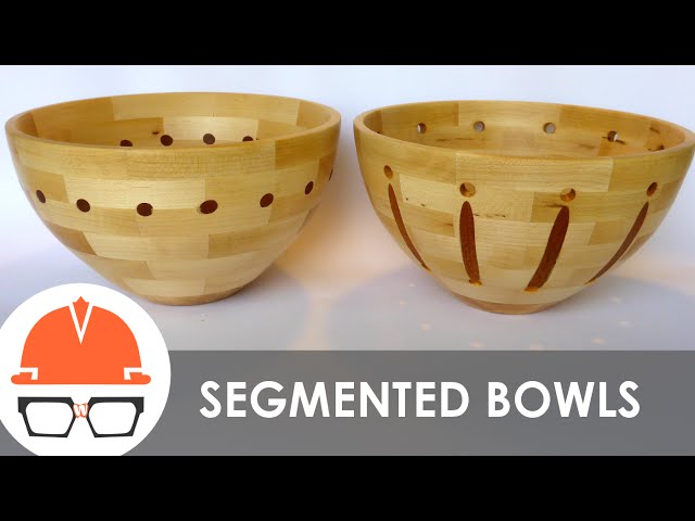 Turning Two Segmented Bowls on the Lathe - Maple with Mahogany Accents