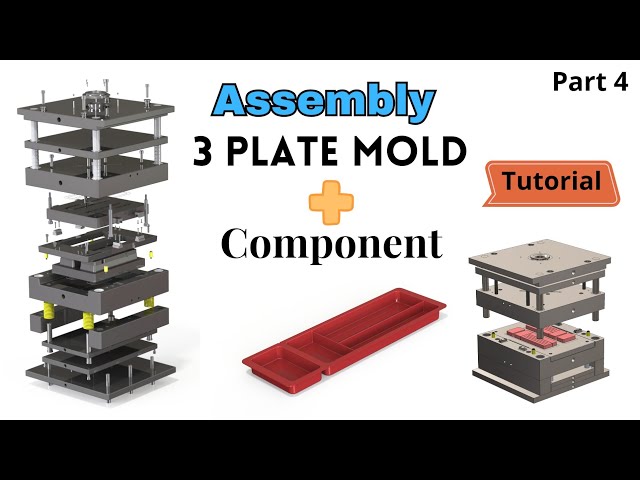Assembly mold Tutorial in SolidWorks - Pencil Tray