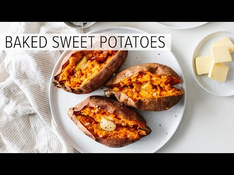 BAKED SWEET POTATO | how to bake sweet potatoes perfectly